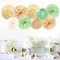 Sage Green-Boho Party-Decorations Paper-Flowers Lanterns(Beige Champagne Light Green)